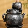New Popular Advanced Resin Reflux Aromatherapy Stove Home Decoration Creative Teapot Skull Skull Handicrafts Ornaments