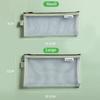 Cosmetic Bag Small Wallet Mesh Storage Bags Transparent File Bag Grid Pencil Bag Stationery Bag