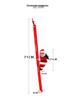Red Climbing Santa Claus with White Ladder for Christmas Decor