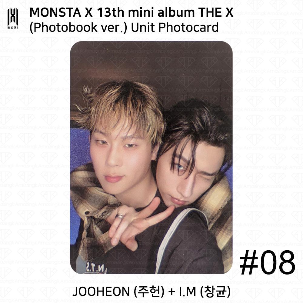 Monsta X The 13th Mini Album THE X Photobook Ver UNIT Bookmark Official Photocard
