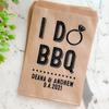 10Pcs Personalized Wedding Utensil Bags Flatware Holders Bags I Do BBQ Bags Rehearsal Dinner Wedding Reception Favors Engagement