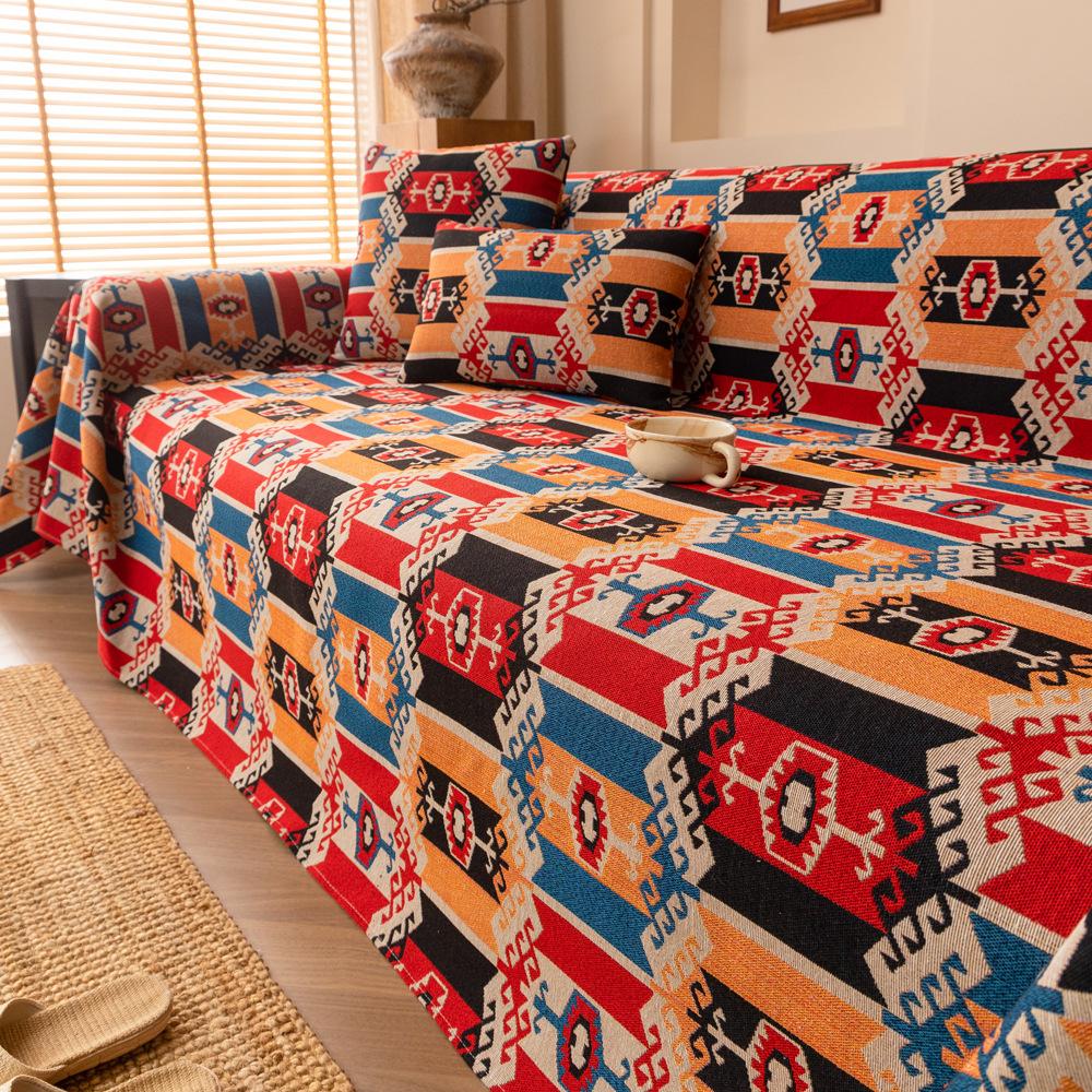 

Диван Пледы На Открытом Воздухе Кемпинг Пикник Большое Одеяло Досуг Отдых Пляжное Полотенце Белый Дорожный Коврик Кисточки Лен 180x130cm