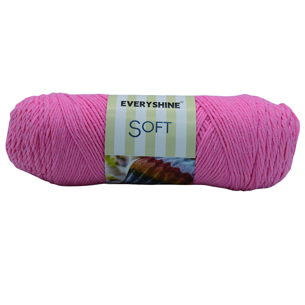 Balení 2 přadení akrylové příze (190g/6.7oz, 380m/416yd) – Vícebarevná příze střední tloušťky pro pletení a háčkování – Měkké mléčné vlákno pro amigurumi,