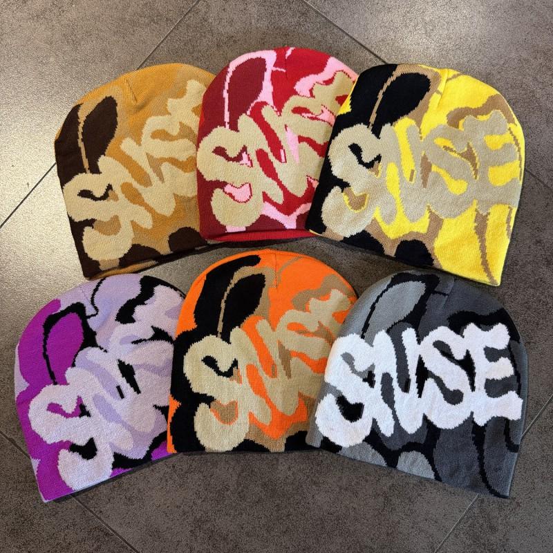 Letter Knit Beanie Unisex Casual Warm Winter Hat Men Women