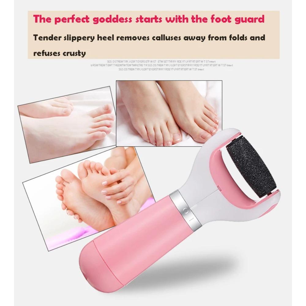 Auto Wireless Electric Foot Grinder Removal Dead Skin Calluses Cracks Hard Skin Pedicure Care Tool Waterproof Foot Cleaner