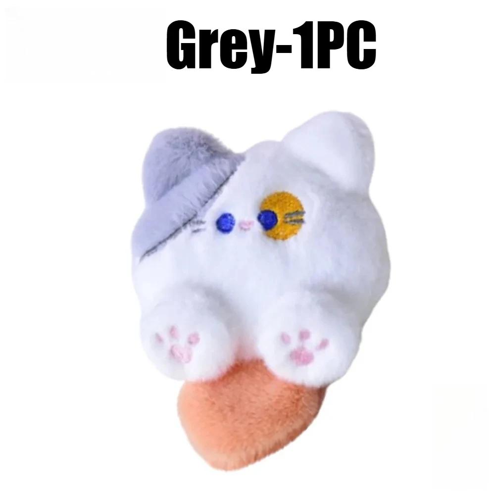 Kawaii Keychain Cute Plush Cat Doll Pendant Key Chain Girls Backpack Stuffed Keychain Soft Toy Couple Bag Decorative Gifts