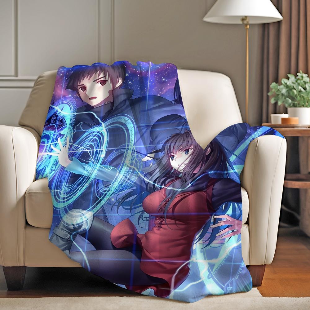 Game Witch on the Holy Night Blanket Warm Soft Suitable For Bedroom Sofa Bed Living Room Office Travel Camping Gifts