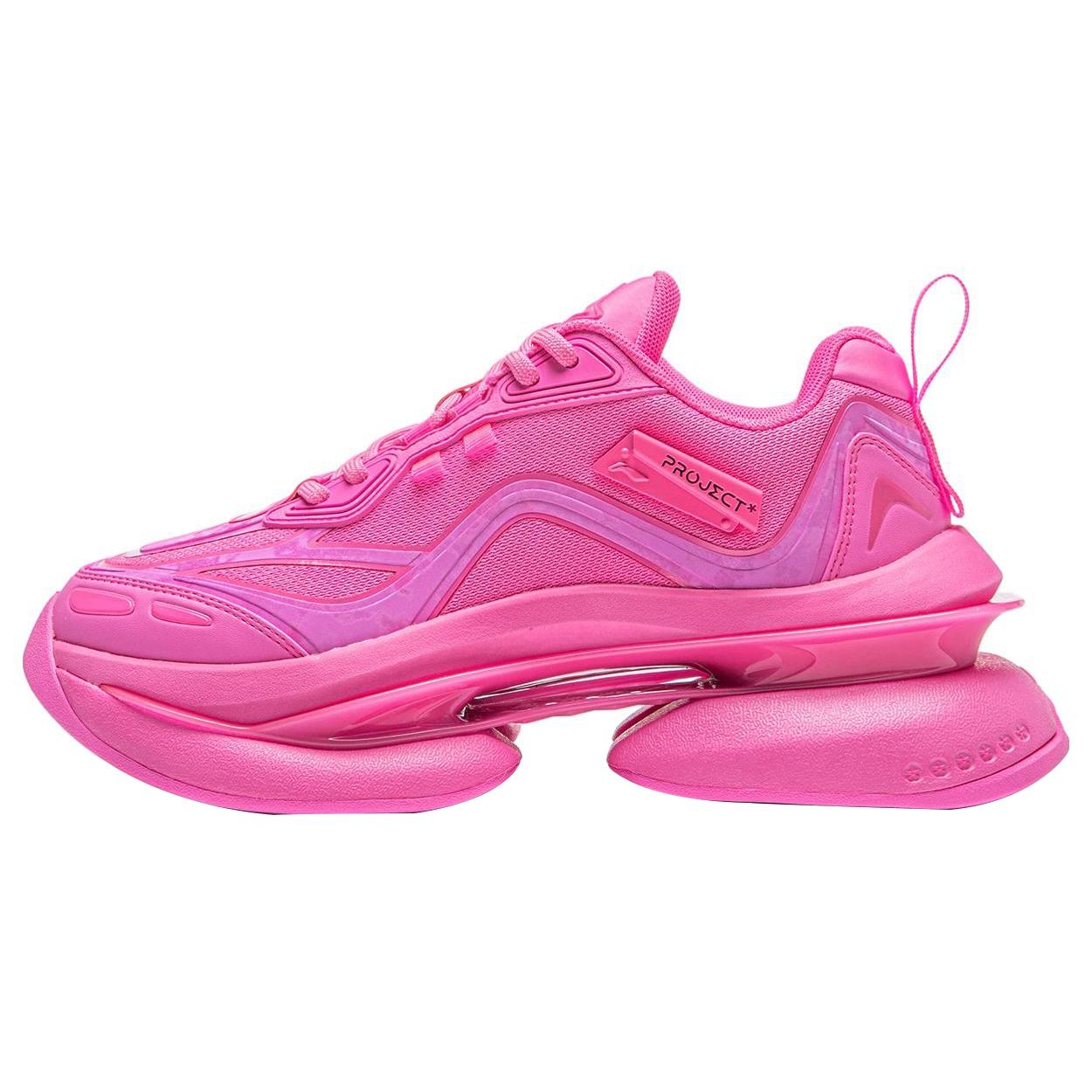

Li Ning Project* Spiritual Void Comfortable Slip Resistant Abrasion Resistant Low top Casual Shoes Women s Pink AGLT224-6 40