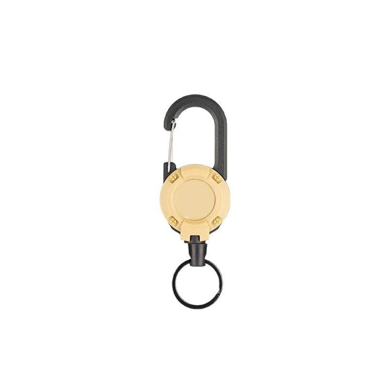 Easy-Pull Buckle Outdoor Camping Buckle Sports Mountaineering Buckle Retractable Keychain Backpack Buckle Steel Wire Multifunctional Anti-Lost Rope