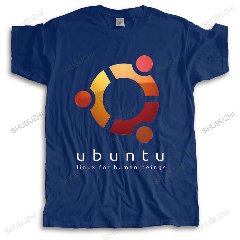 Homme t shirt summer men fashion tshirt Brand Clothing Humor Ubuntu Linux For Human Beings women unisex black teeshirt