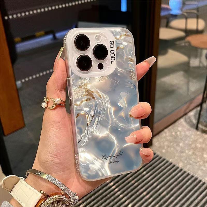 Blue and Gold Phantom Applicable To Apple 16 Promax New Phone Case IPhone 15 Pro Advanced Protector Case 14 Pro