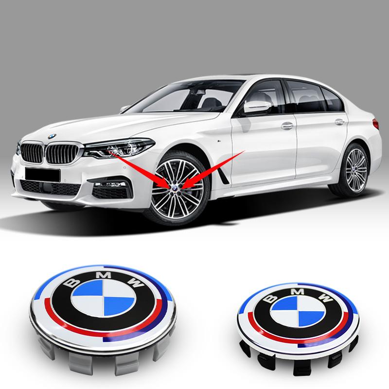 For BMW E36 For BMW X1 X3 X4 E60 E39 F10 M1 M5 M6 E87 M X5 E46 E90 F2 4Pcs 56mm 68mm Car Wheel Center Cover Hub Caps  Badge Hubcap Accessor