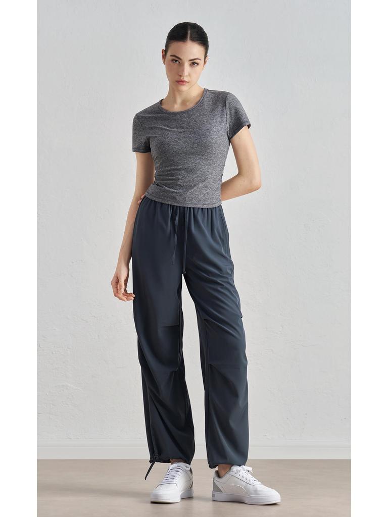 SZ Spring/Summer High-Waist Slimming Joggers – Loose, Straight-Leg, Sun-Protective Outdoor Fitness Pants