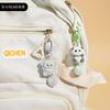 Original Cute Pet Paradise Small Nose Gaga Pair Keychain Creative Resin Doll Couple Keychain Bag Pendant