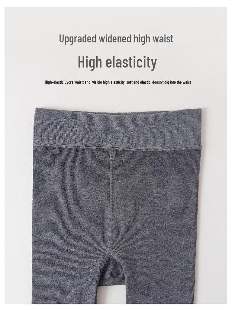 Fleece-lined Kids' Pantyhose & Leggings, Non-slip Dance Socks, and Bodysuits for Spring & Autumn.