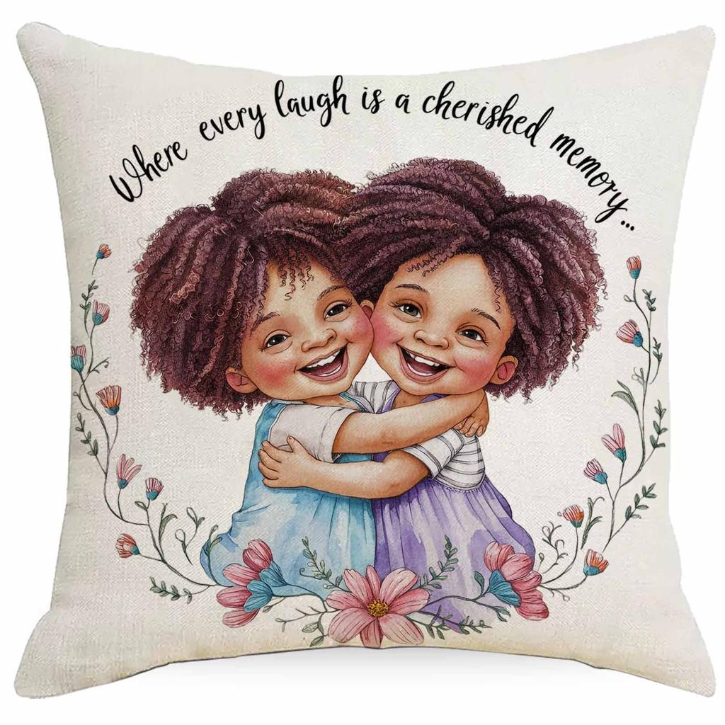 New Best Friend Creative Quotes Line Pillowcase Living Room Sofa Bedside Pillow