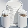 Compact Bathroom Organizer for Mats, Q-Tips, Floss Dispenser, and Makeup Vanity