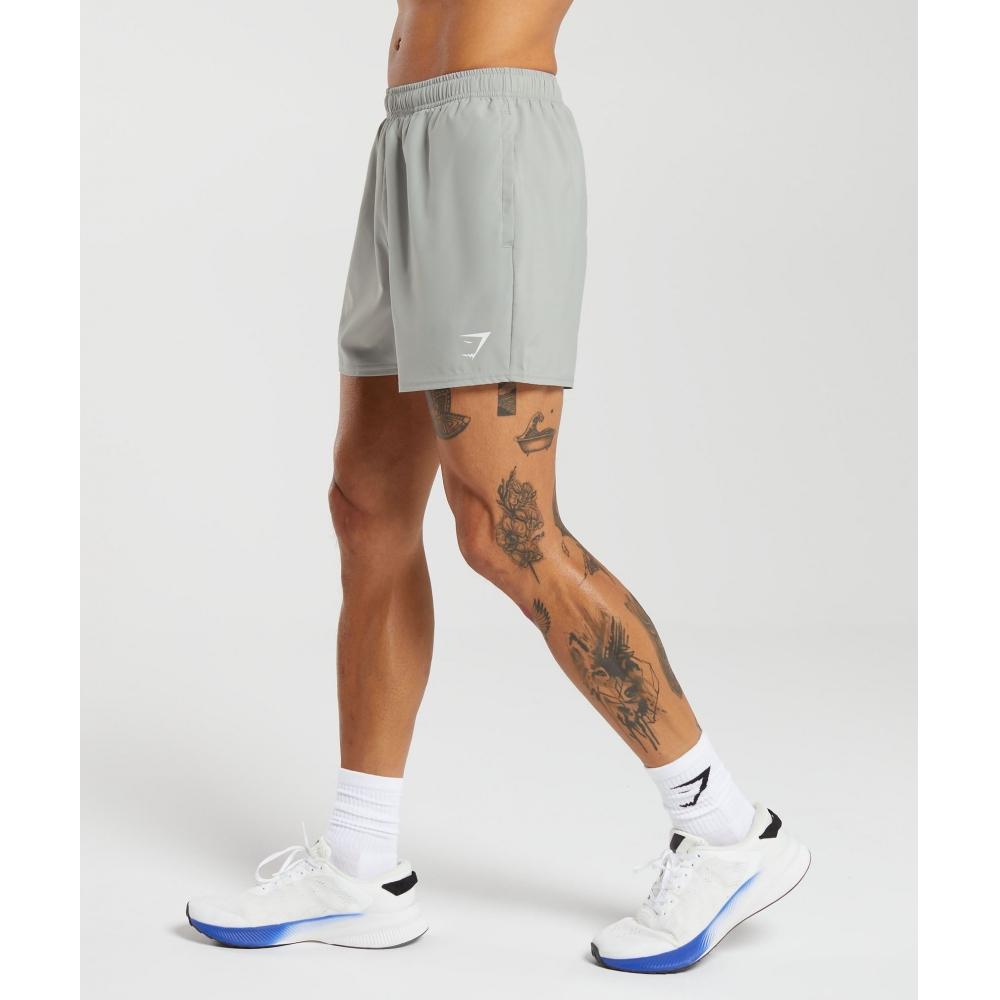 Gymshark Arrival 5  Shorts Stone Grey A2a1m Gb7s