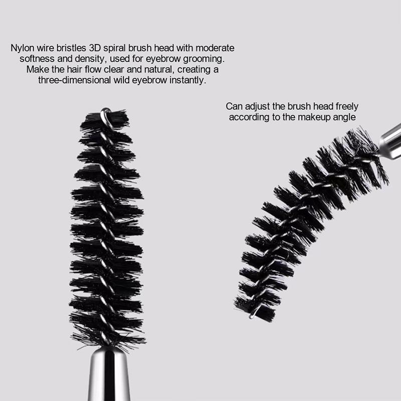 Double-Ended Eyebrow Eyeliner Brush For Women Makeup Tools Eyelashes Brush Lash Curl Spiral Brush Angled Brow Powder Brushes