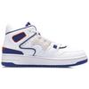 New LiNing Attack 2020 Cushioning Anti Slip And Wear Resistant Mid Top Vintage Basketball Shoes Women's White Blue AGBQ116-1
