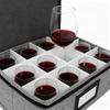 Sturdy Cloth Elegant Glass Holder Box Holds Multiple Stemwares for Easy Access And Space Saving Designs