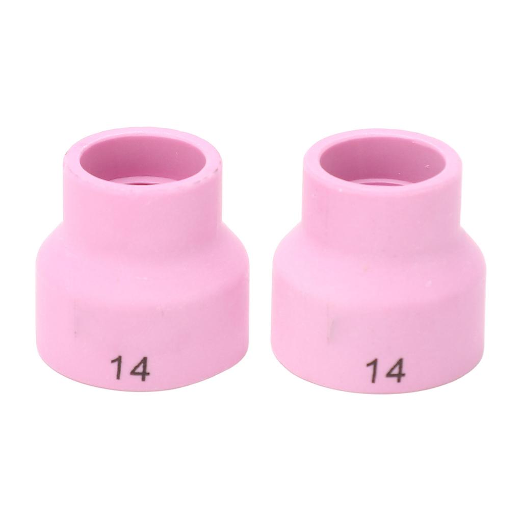 2 buc Cupă de sudură ceramică ID gaură centrală 2,4 mm Cupă de sudură TIG cu filtru din oțel inoxidabil pentru WP 9