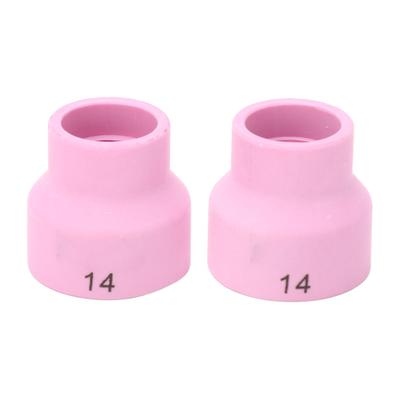 2 Stück Keramik Schweißbecher Mittelloch ID 2,4 mm WIG Schweißbecher mit Edelstahlfilter für WP 9