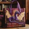 Handbag New Fashion Quilted Digital Printing Tote Bag Commuter Casual Cotton Bag Autumn and Winter Bag Multi-function Bag