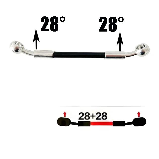 10cm-500cm Motorcycle Dirt Bike Specificmulti Angle High-Temperature Resistant Brake Oil Pipe Braided Brake Hose Fuel Pipe Line