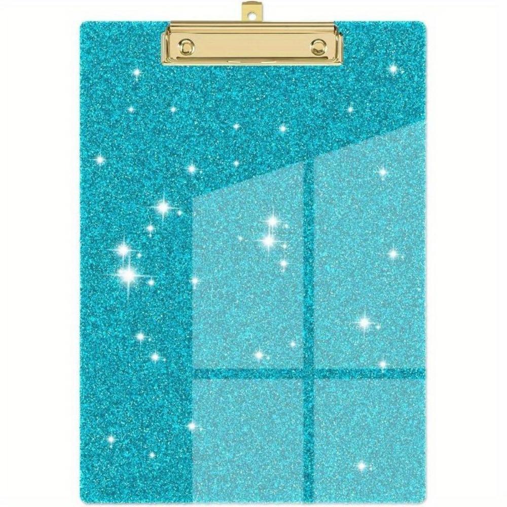 1 шт. блестящий акриловый офисный планшет для хранения файлов, школьные принадлежности, протоколы совещаний, блокнот для записей врача и медсестры - идеально подходит для хранения файлов 1Pc