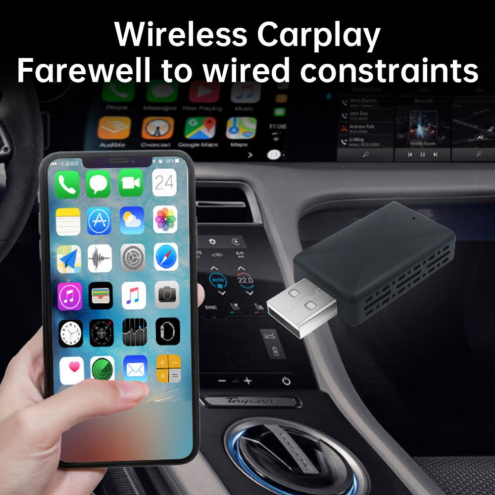 Adaptor Auto Wireless Carplay Android 2 în 1 Dongle Inteligent 5G WIFI pentru Stereo Auto OEM Cu USB Plug and Play Pentru iphone Android