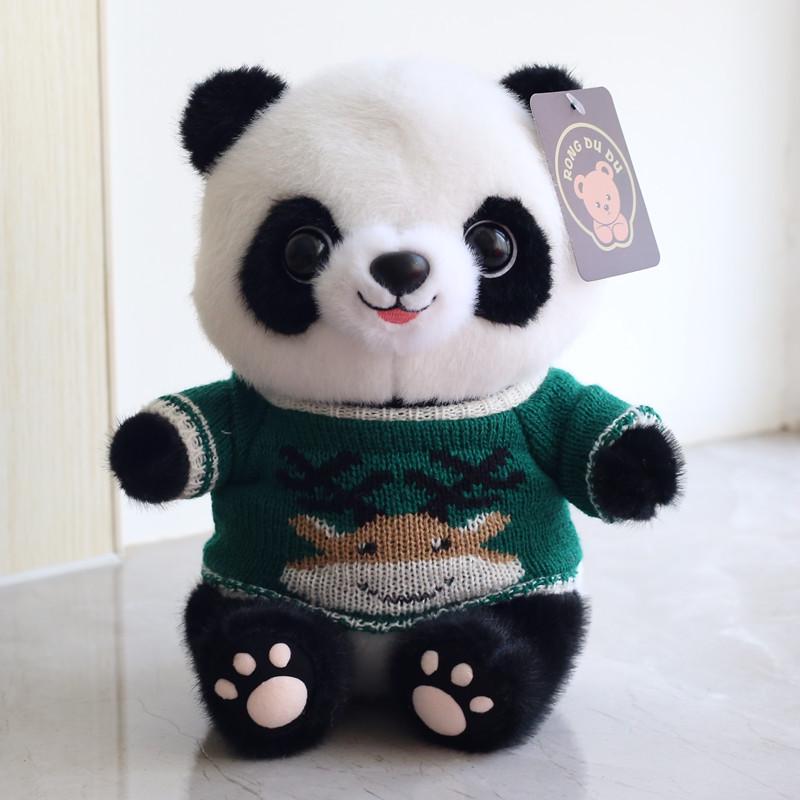 Adorable Giant Panda Plush Toy - Realistic Stuffed Animal for Kids
