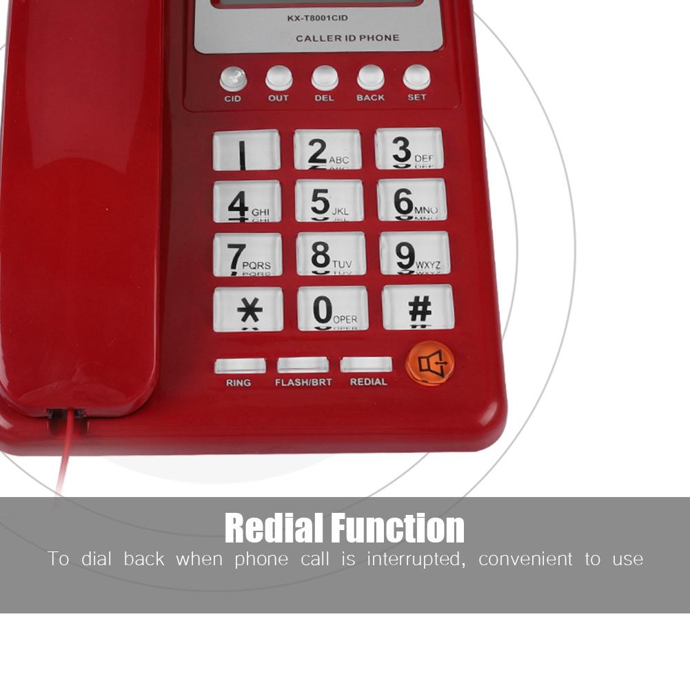 Nicoone Festnetztelefon Mit Digitaler Rufnummer - Hängendes Schnurgebundenes Telefon Für Zuhause