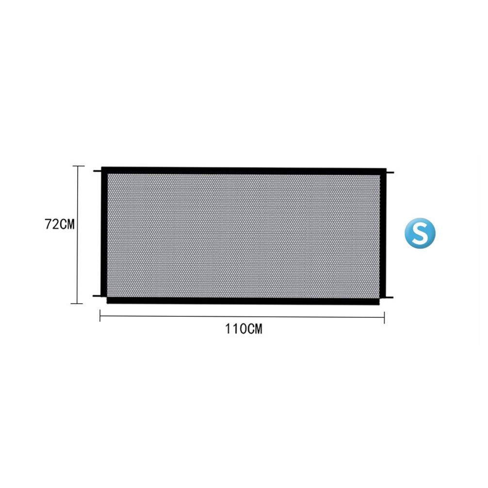 Dog Safety Gate Pet Safe Mesh Fence Portable Folding Baby Safety Gate Install Anywhere No Ppunching 110X72CM 180X72CM