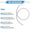 A ABSOPRO AN3 Braided Steel Turbo Refueling Line 90 Degree-Straight