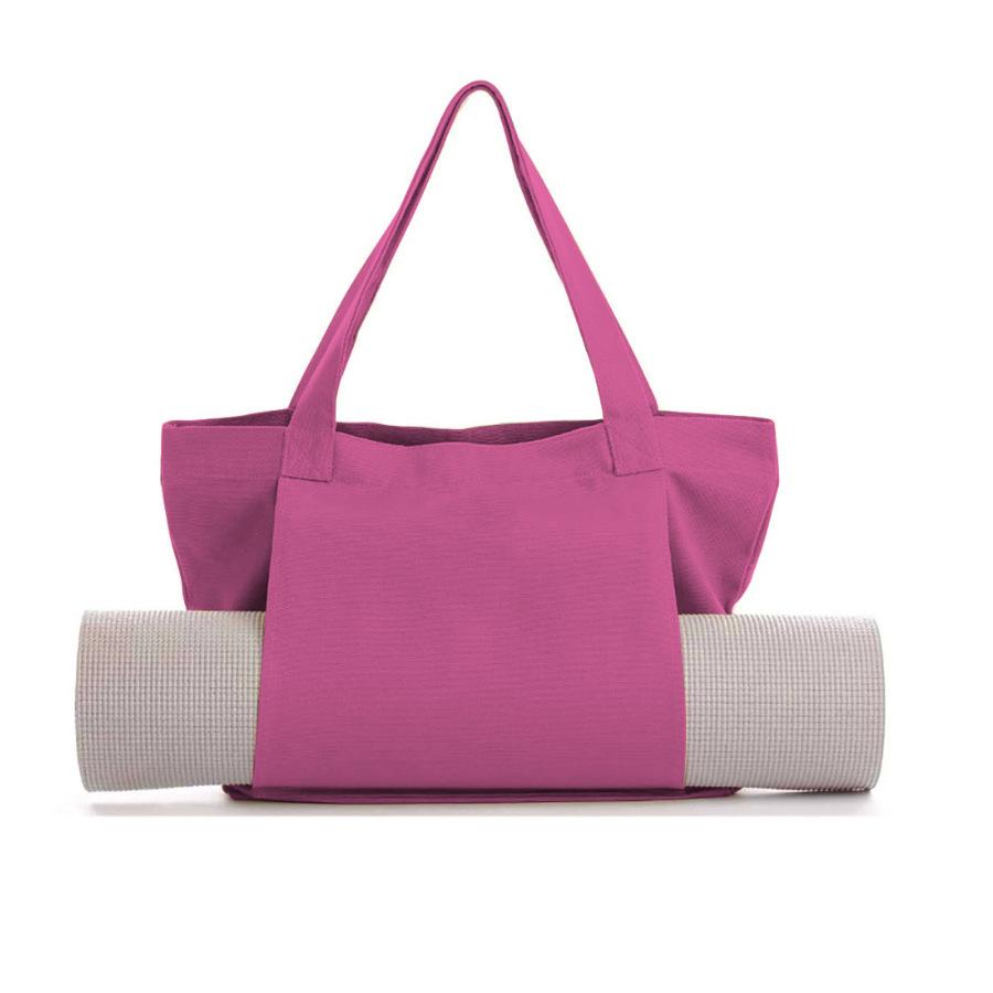 Multi‑Purpose Yoga Bag Yoga Mat Storage Tote Large Capacity Portable Canvas Storage Bag for Fitness Pilates Outdoor Exercise