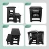 Portable Multi-Functional Two-Step Anti-Slip Folding Ladder Stool