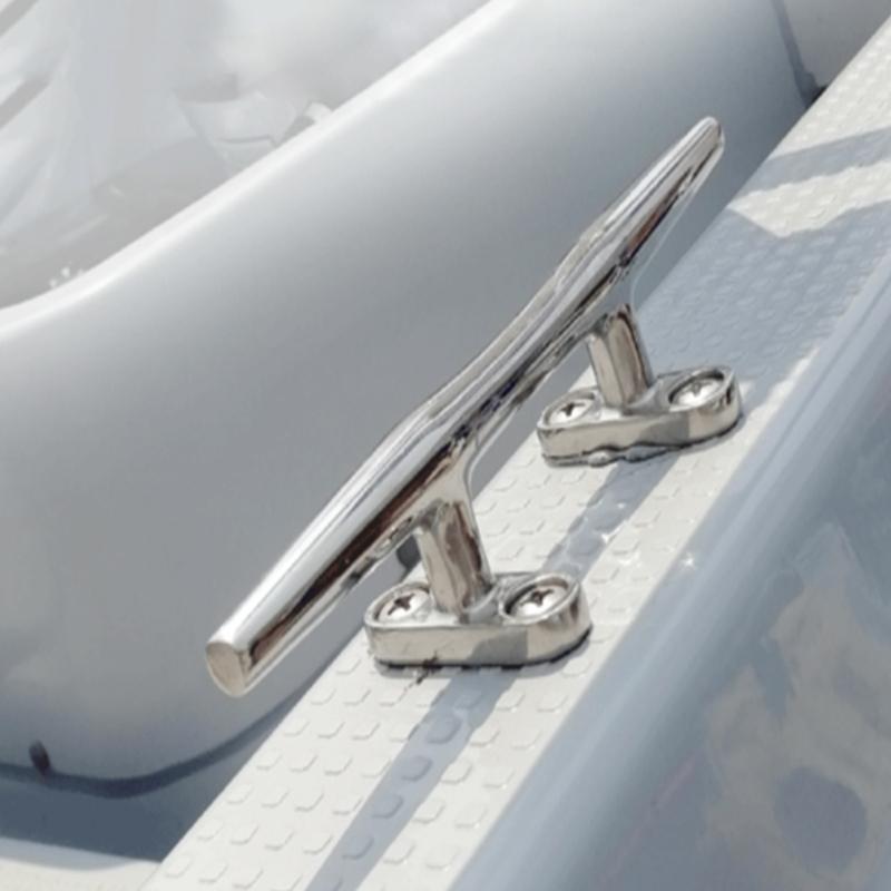 316 Stainless Steel Polished Combo Mooring Cleat 2 Hole Hardware Boat Cleats