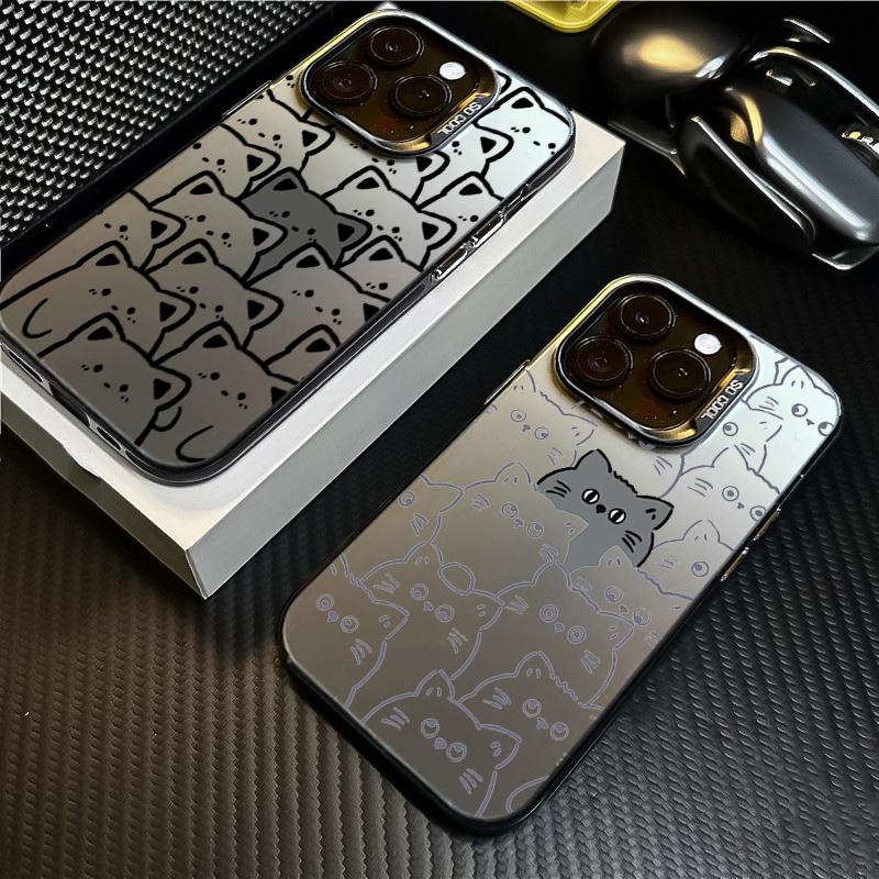 Kitten Pattern Mobile Phone Case For  Mi 13 12 11 Lite 5G NE 14 13T 12T Poco X6 X5 F5 M6 Pro Matte Laser Shockproof Cover
