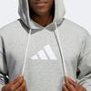 Adidas Sweatshirts Men's Gray Hooded Moderate Regular HF0237