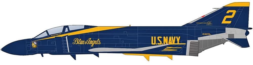 HOBBY MASTER Phantom II US Navy Blue Angels Finished Model 1/72 F-4J #2