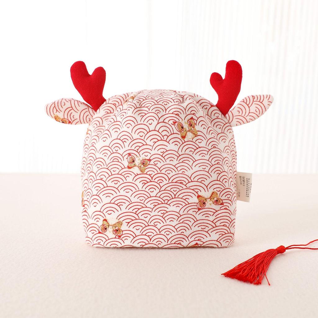 Newborn Double-Layer Cotton Pullover Hat for Spring & Autumn