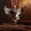 Vintage Gold Wings Wings Necklace Hell Devil Mother Pendant for Men and Women Couples Hip Hop Rock Punk Jewelry