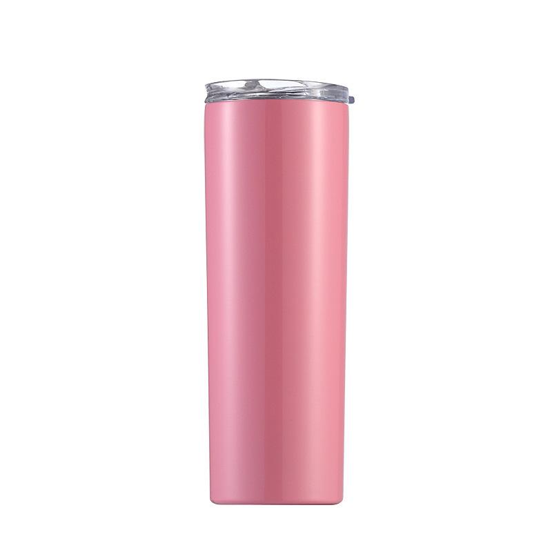 20oz Stainless Steel Insulated Slim Cup with Solid Color and Logo Printing.