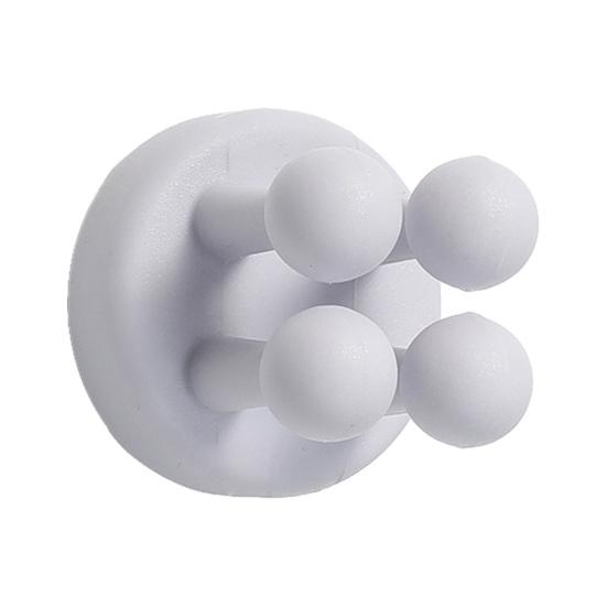 Sticky Hook No Punch with Four-Claw Design Hook Silicone Soft Claw Mold-Free Adhesive Hook for Bathroom And Desktop