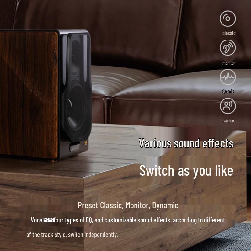 Edifier S3000MKII New Flagship Wireless HiFi Bookshelf Speakers CN plug (adapter included) (CN version)
