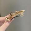 Korean Amethyst Rhinestone Butterfly Hair Clip for Ponytails and Top Clips