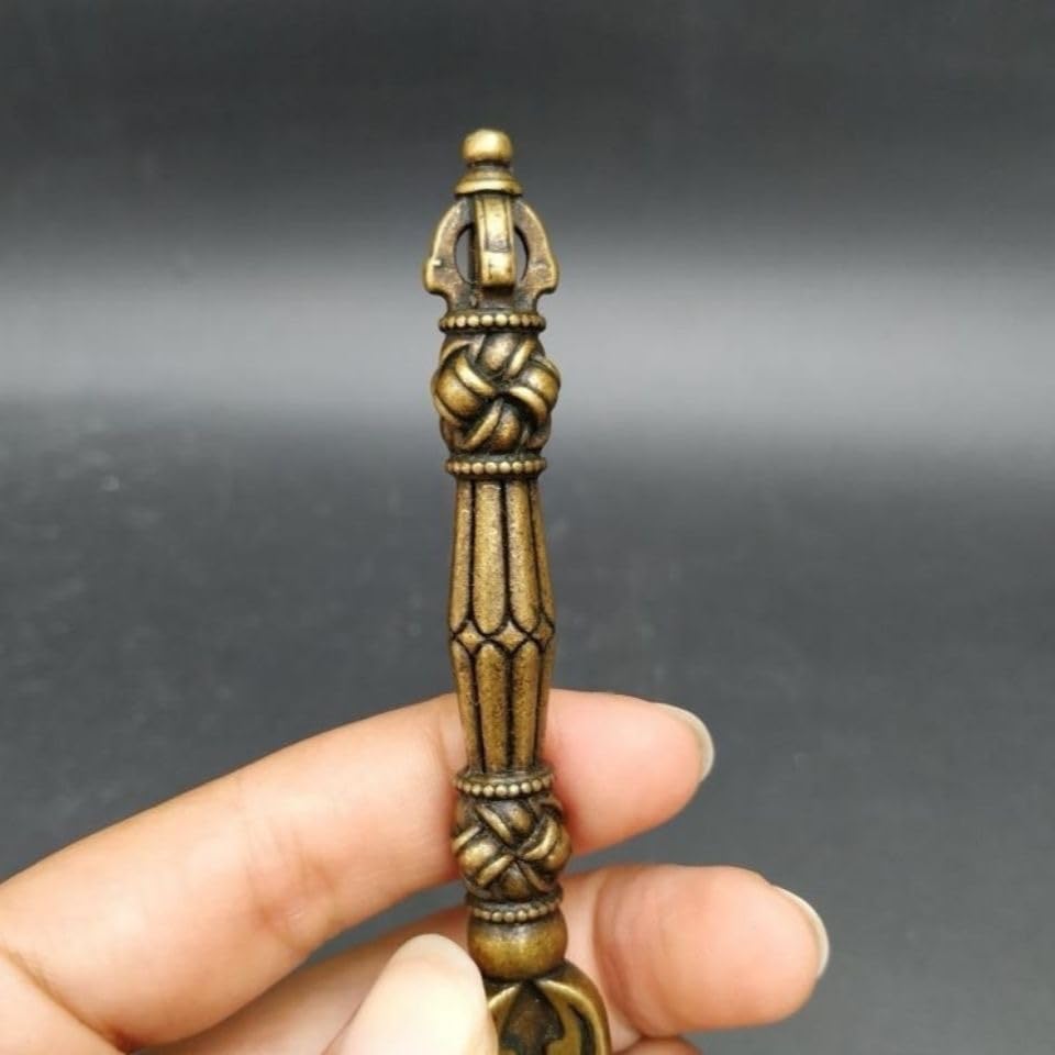 Brass Vajra, 13.5cm Long, Perfect for Esoteric Buddhism, Perfect as a Vajra Gift or Talisman.