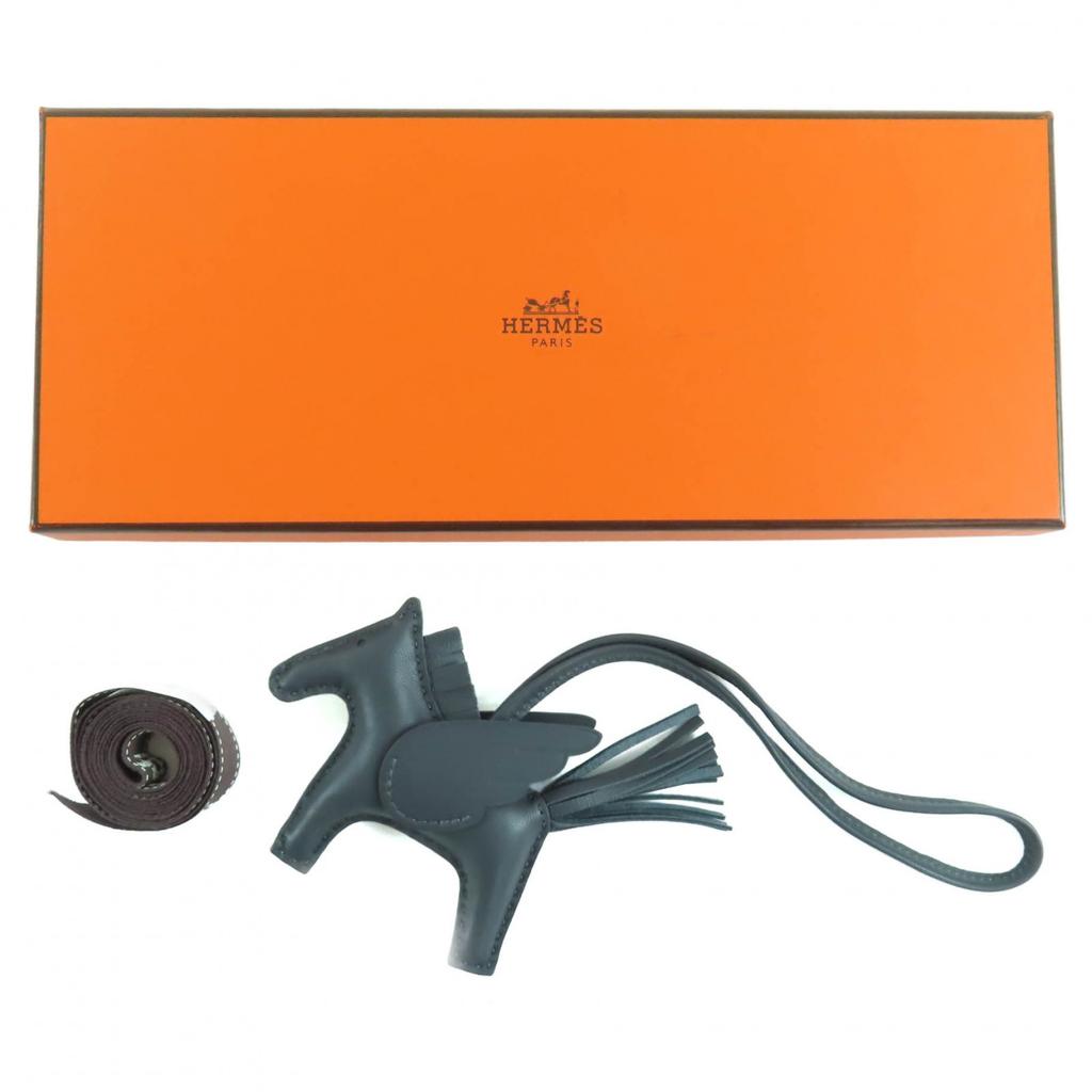 Makelloser HERMES Taschenanhänger Rodeo Charm Pegasus PM Anyo Miro Damen Gebraucht