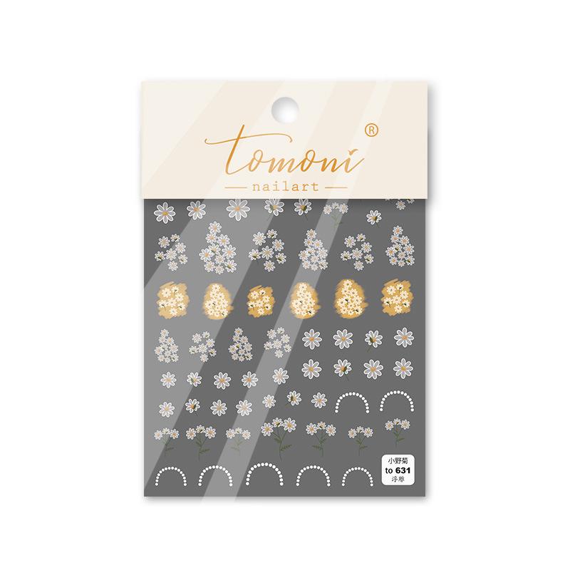 

Рельефные наклейки для ногтей Ono Chrysanthemum 5D, сделай сам, креативное украшение to631